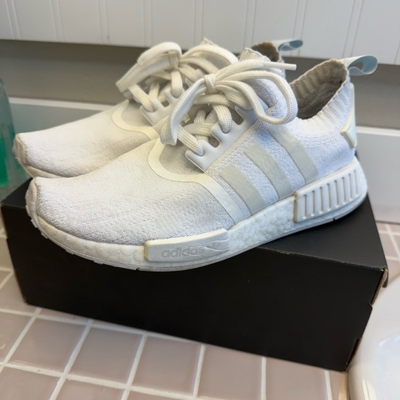 White Adidas NMD with Box - Picture 1 of 4